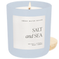 Salt and Sea Soy Candle - Blue Matte Jar - 15 oz
