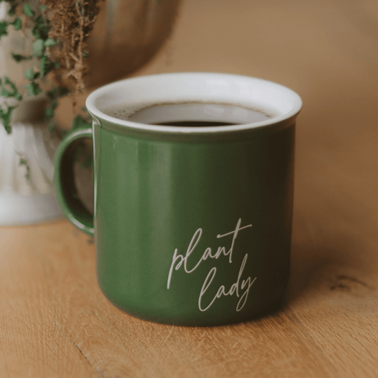 Plant Lady 11 oz Green Coffee Mug