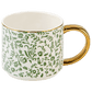 Green Ditsy Floral 14 oz Coffee Mug