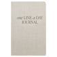 Tan One Line A Day Memory Journal