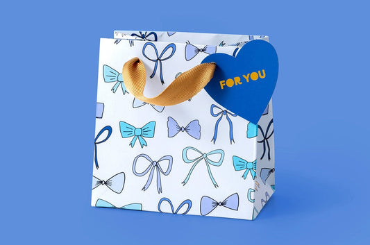 Blue Bows Gift Bags (2 Sizes)