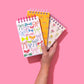 Orange Bouquets Spiral Top Notebook