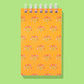 Orange Bouquets Spiral Top Notebook