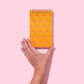Orange Bouquets Spiral Top Notebook