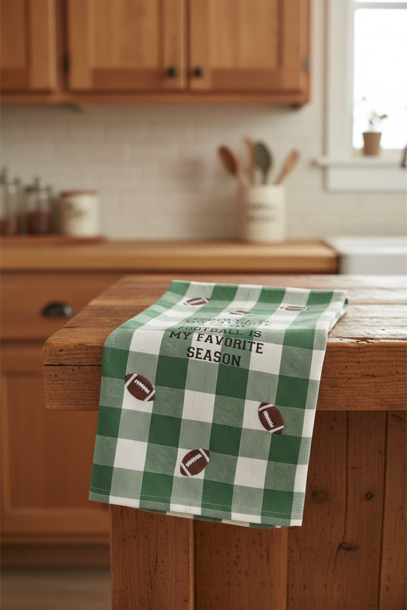 Football Embroidered Towel