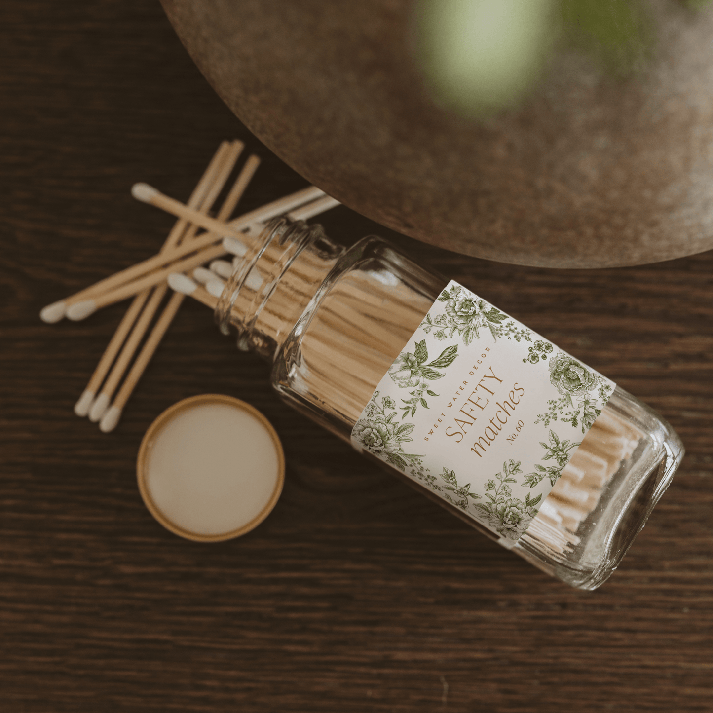 Green Delft White Tip Safety Matches - 60 Count, 3.75"