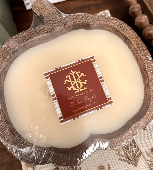 Heirloom Pumpkin Candle Bowl