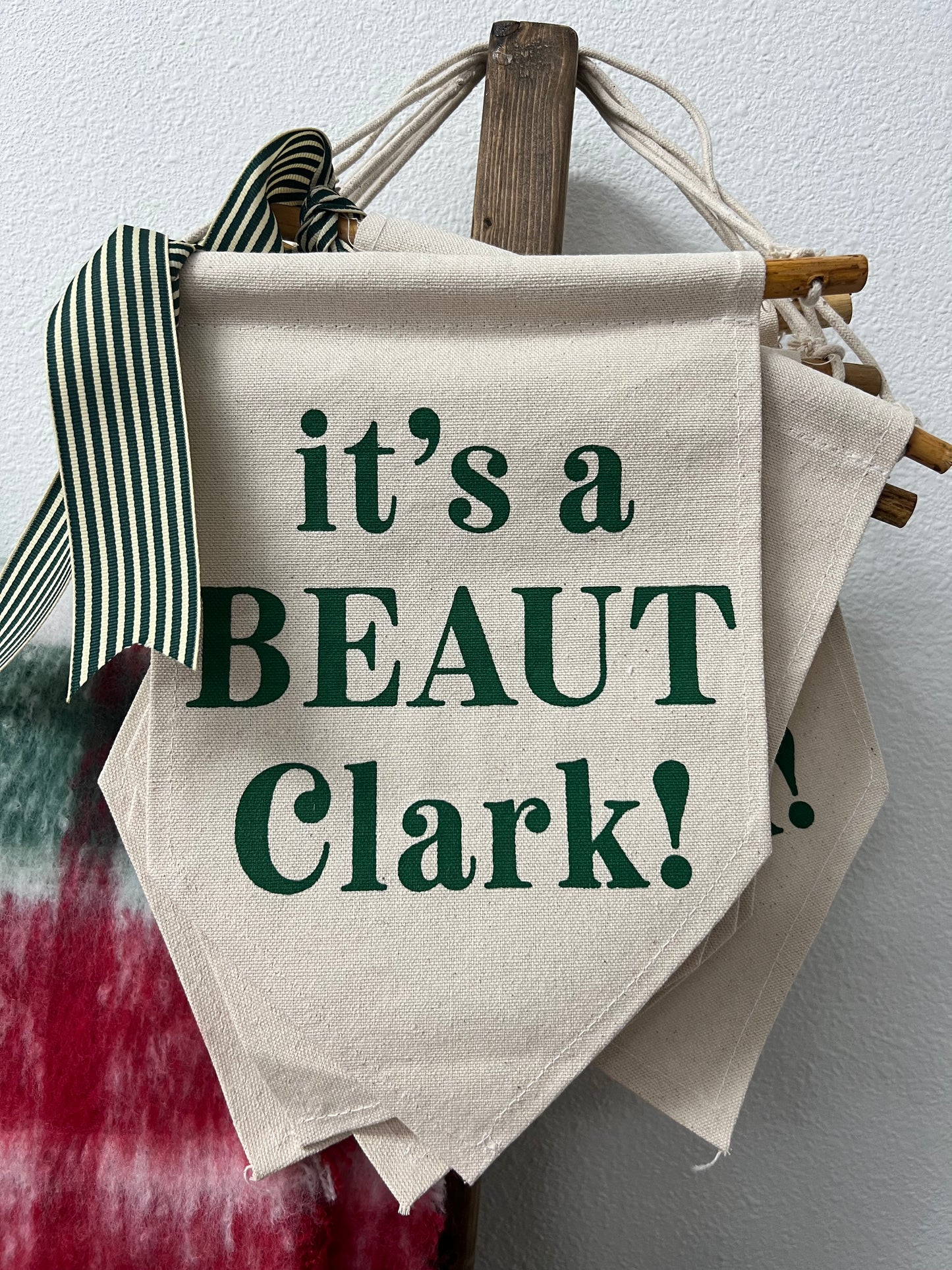 It's a Beaut Clark Pennant ~ 2 Colors to Choose From