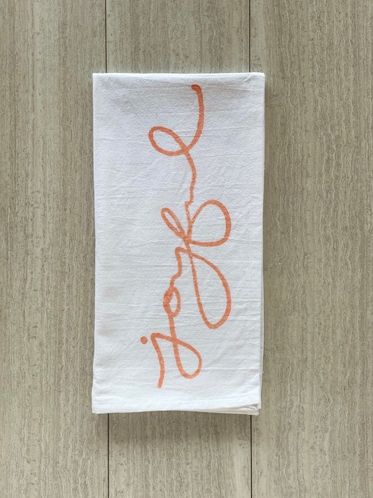Tea Towel - Joyful, Melon