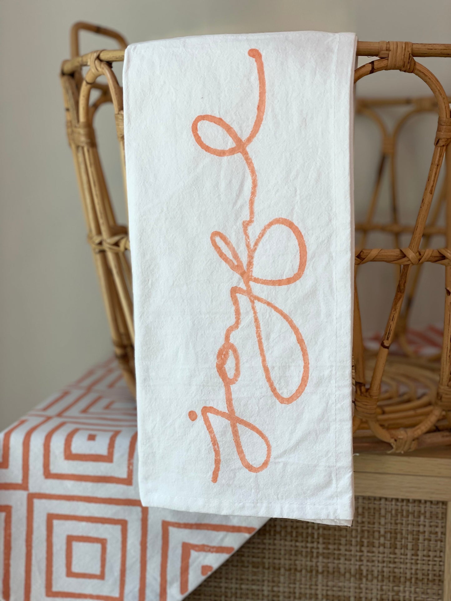 Tea Towel - Joyful, Melon