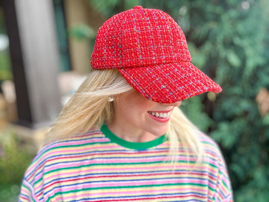 Moxie Tweed Baseball Hat