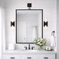 Architectural Black Iron Tripod Wall Mirror | Modern Statement Piece