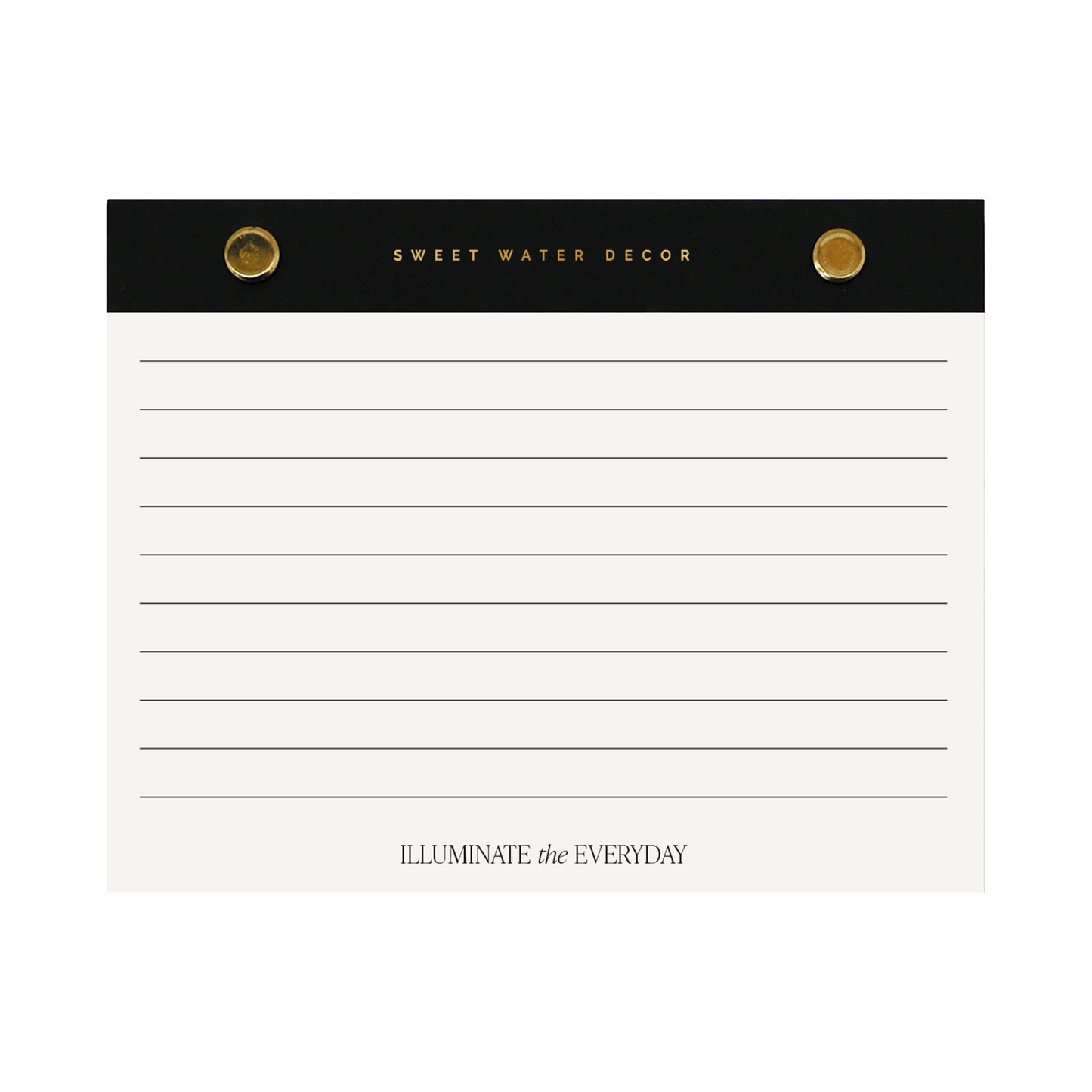 Small Gold Rivet Basic Notepad