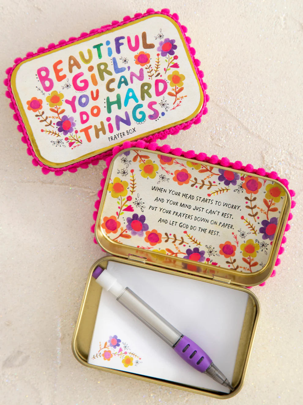 prayer box, notecards, valentines day, valentines gifts, natural life
