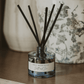 Salt and Sea Blue Tinted Glass Jar Reed Diffuser
