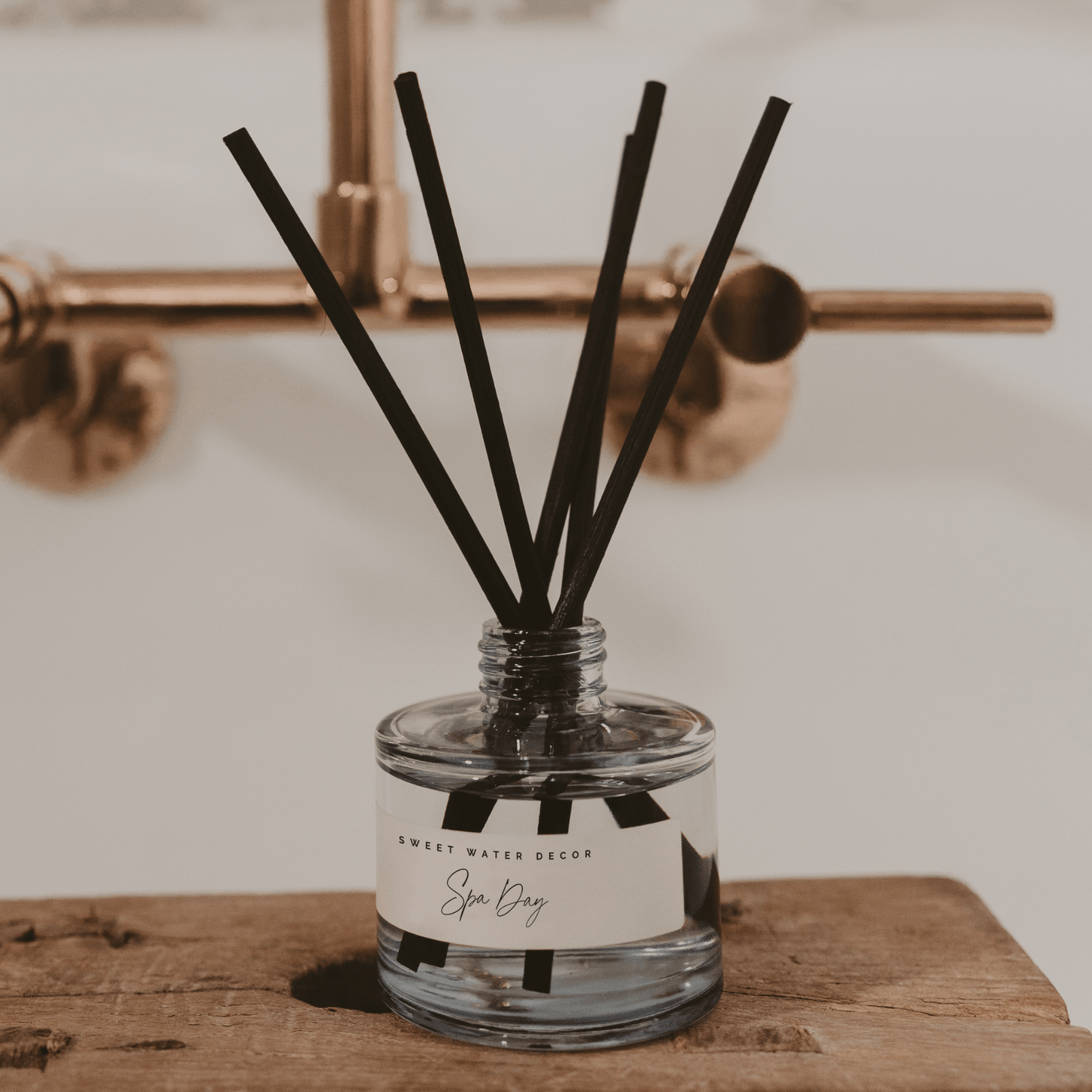 Spa Day Blue Tinted Glass Jar Reed Diffuser