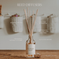Calm and Comfort Clear Reed Diffuser (Self Care Lavender and Eucalyptus)