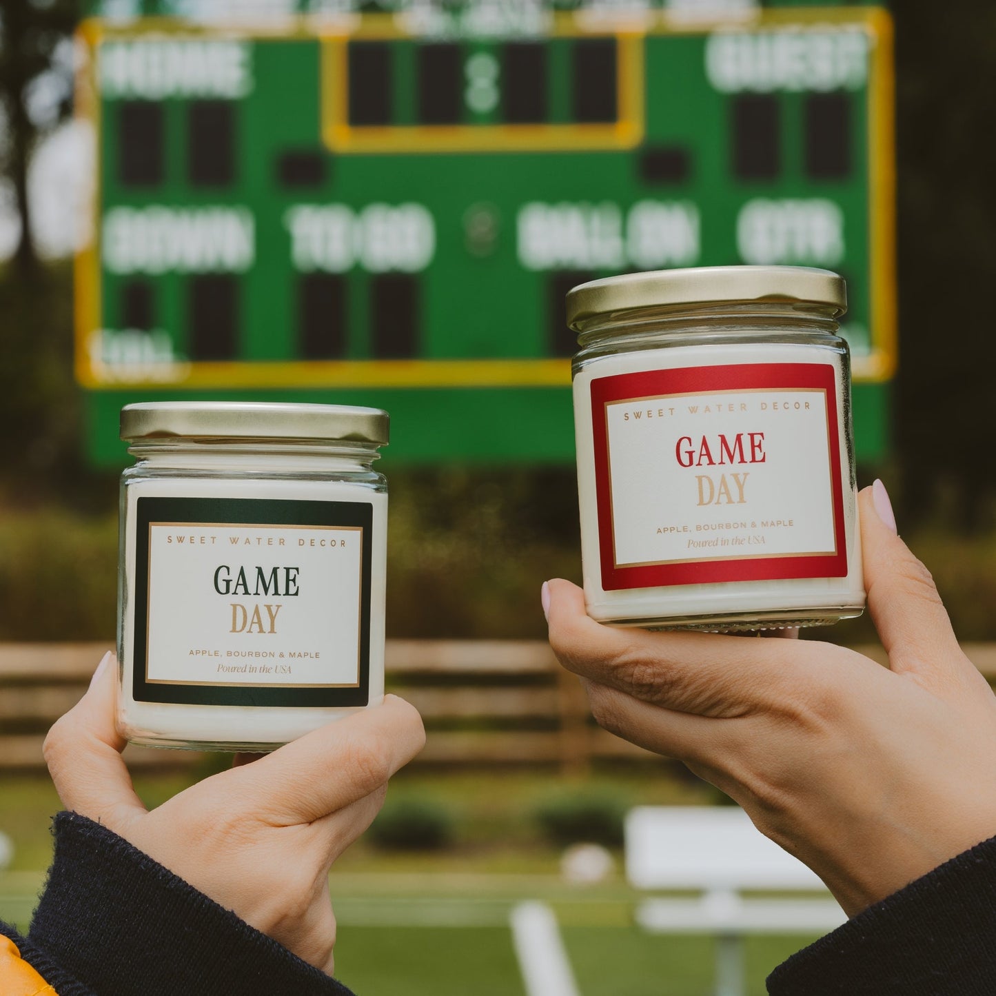 Game Day Red Soy Candle - Clear Jar - 9 oz