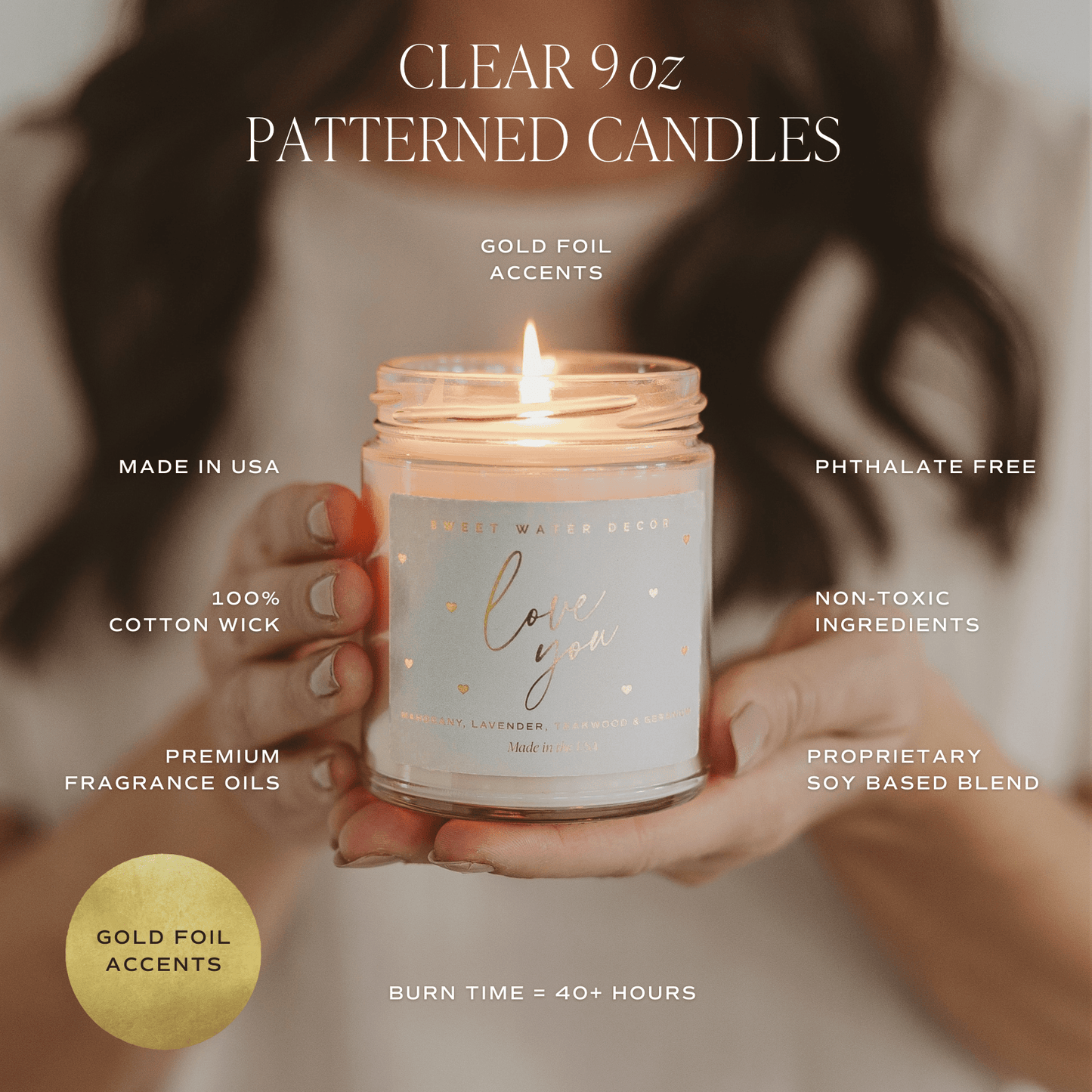 Game Day Red Soy Candle - Clear Jar - 9 oz