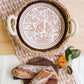 Bread Warmer & Basket - Lovebirds Round