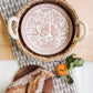 Bread Warmer & Basket Gift Set with Tea Towel - Lovebird Round