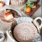 Bread Warmer & Basket Gift Set with Tea Towel - Vintage Flower