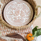 Bread Warmer & Basket Gift Set with Tea Towel - Lovebird Round