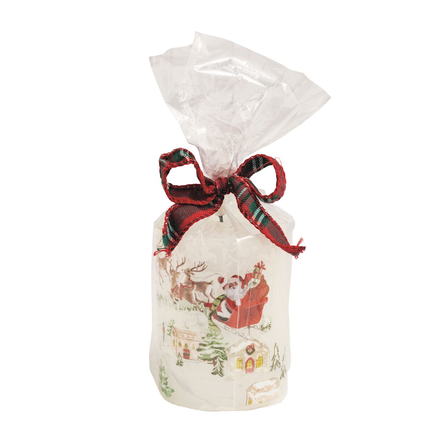 Christmas Flameless Pillar Candle
