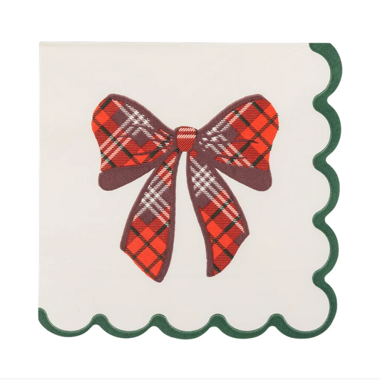 Plaid Box Cocktail Napkins