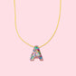 Colorful Confetti Letter Necklaces