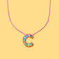 Colorful Confetti Letter Necklaces