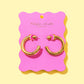 Terry Gold Medium Hoops