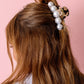 Blonde Tortoise Pearl Claw Clip