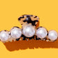 Blonde Tortoise Pearl Claw Clip