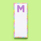 Letter List Pads A-Z