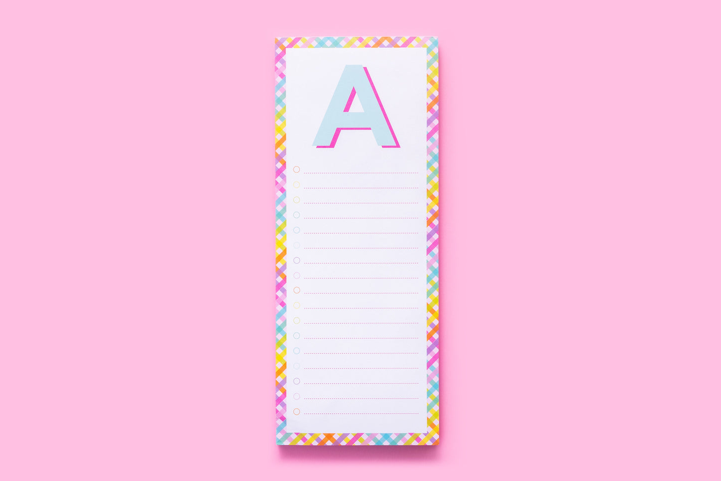 Letter List Pads A-Z