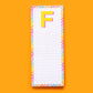 Letter List Pads A-Z