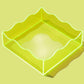 Green Square Wavy Tray