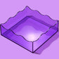 Purple Square Wavy Tray