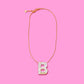 Pearl Confetti Letter Necklaces