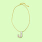 Pearl Confetti Letter Necklaces