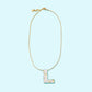 Pearl Confetti Letter Necklaces