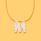 Pearl Confetti Letter Necklaces