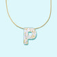 Pearl Confetti Letter Necklaces