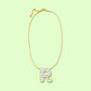 Pearl Confetti Letter Necklaces