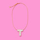 Pearl Confetti Letter Necklaces