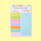 Colorful Prayer List Notepad