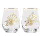 Delft Stemless Wine Glass - Boxed Set of 2