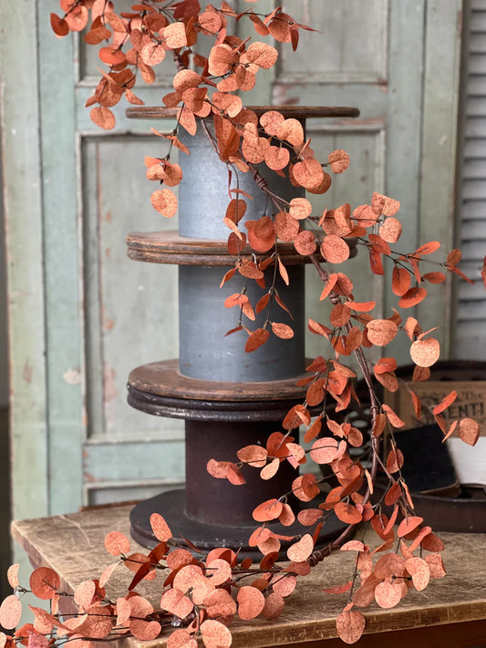 Penny Leaf Garland | 6' | Burnt Orange