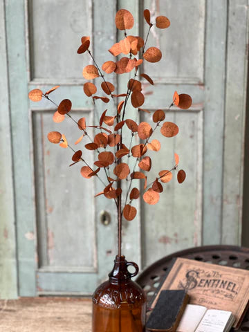 Penny Leaf Spray ~ Burnt Orange